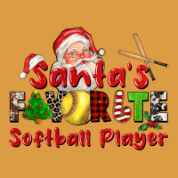 Santas Favorite Softball Player Urban Heavy Tee | Teevron