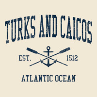 Turks And Caicos Vintage Navy Crossed Oars & Boat Anchor Premium Tee | Teevron