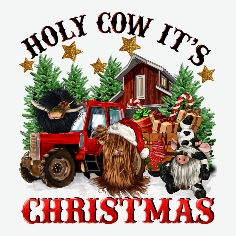 Holy Cow Its Christmas Urban Heavy Tee by CowGirlArtShop | Teevron