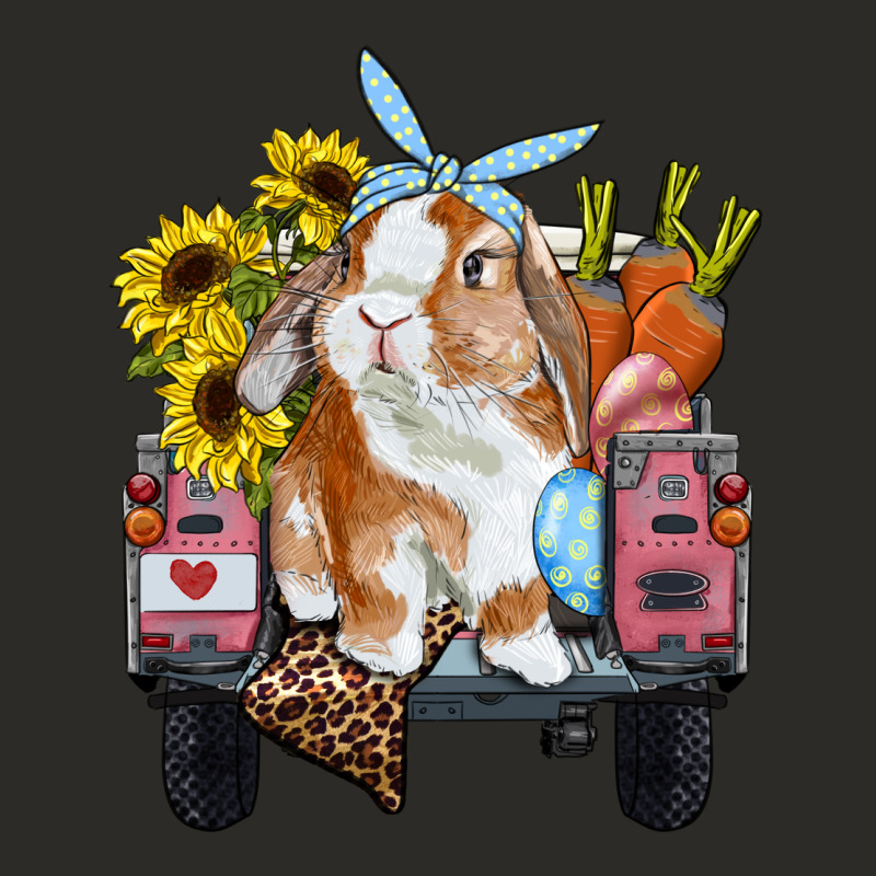 Easter Truck With Bunny Sunflowers And Eggs Heavy Core Tee by RanaPortraitStore | Teevron
