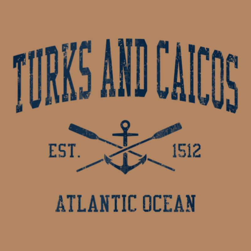 Turks And Caicos Vintage Navy Crossed Oars & Boat Anchor Long Sleeve Tee by trangStudio | Teevron