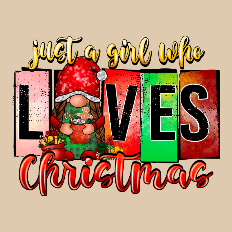 Just A Girl Who Loves Christmas Heavyweight Sweatshirt by CowhideDigitalArt | Teevron
