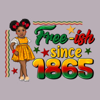 Free Ish Since 1865 Black Girl Peekaboo Juneteenth Vintage Tee | Teevron
