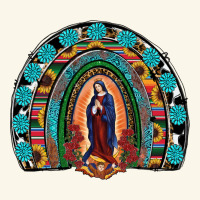 Lady Of Guadalupe Rainbow Premium Hoodie | Teevron