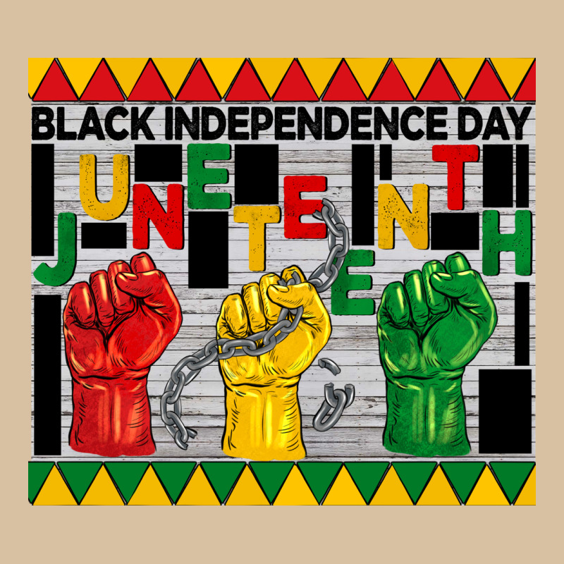 Black Independence Day Juneteenth Tumbler Heavyweight Hoodie by BarkalooDesign | Teevron