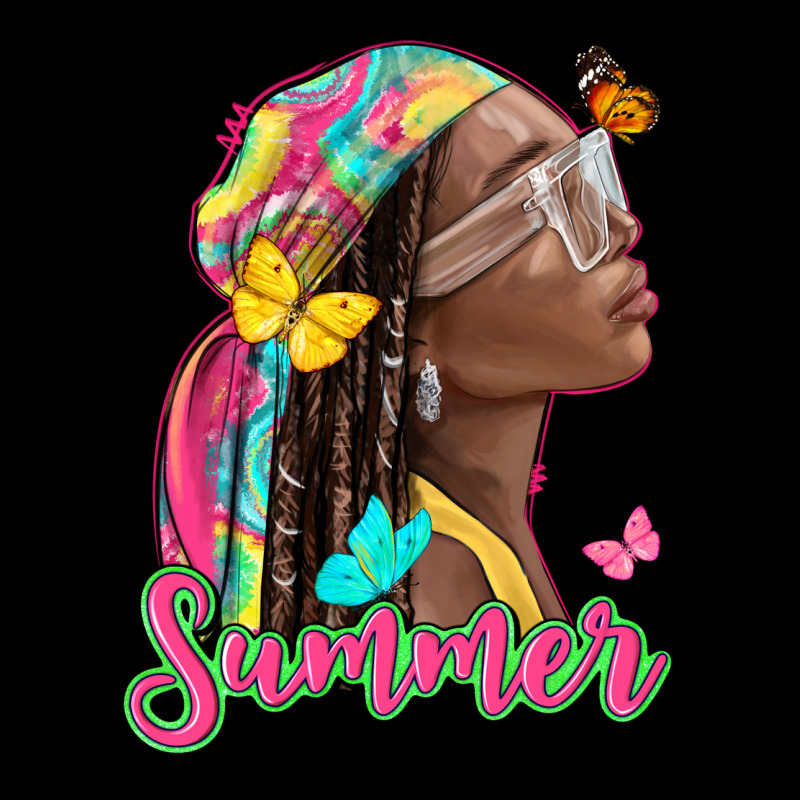 Summer Afro Ladies Tee by NancyCooperArtShop | Teevron