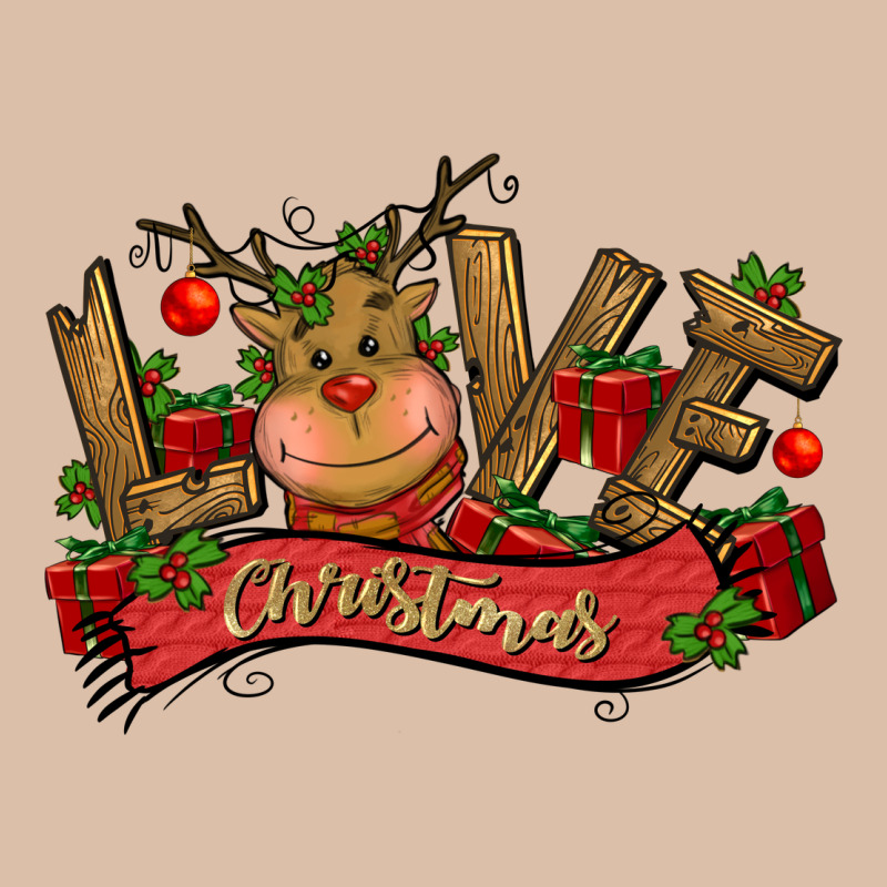 Love Christmas Reindeer Urban Heavy Tee by CowGirlArtShop | Teevron