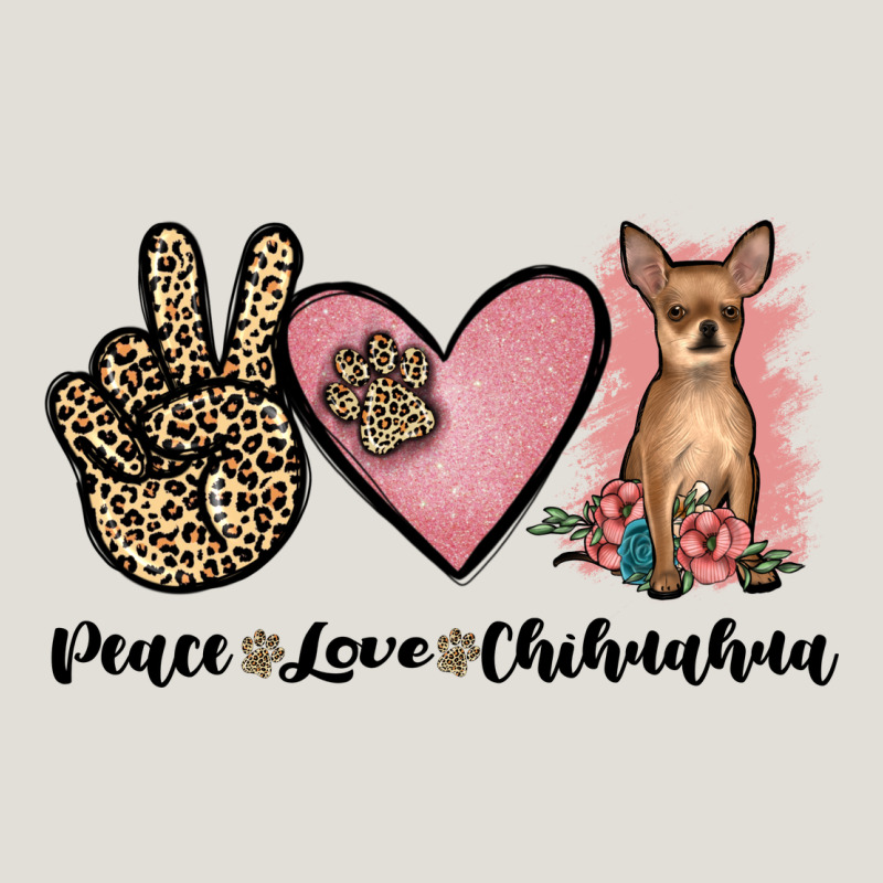 Peace Love Chihuahua Heavy Core Tee by JahusDesignShop | Teevron