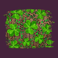 St Patrick's Day Shamrock And Leopard Distressed Premium Tee | Teevron