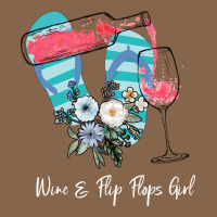 Wine Flip Flops Girl Premium Tee | Teevron
