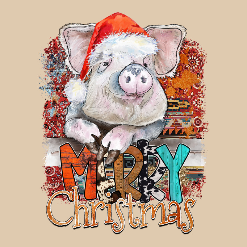 Merry Christmas Pig Heavyweight Sweatshirt by CowhideDigitalArt | Teevron