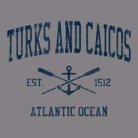 Turks And Caicos Vintage Navy Crossed Oars & Boat Anchor Heavyweight Hoodie | Teevron