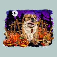 Halloween English Bulldog Heavy Core Tee | Teevron