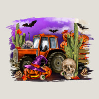 Halloween Tractor Heavy Core Tee | Teevron