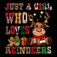 Just A Girl Who Loves Reindeers Urban Heavy Tee | Teevron