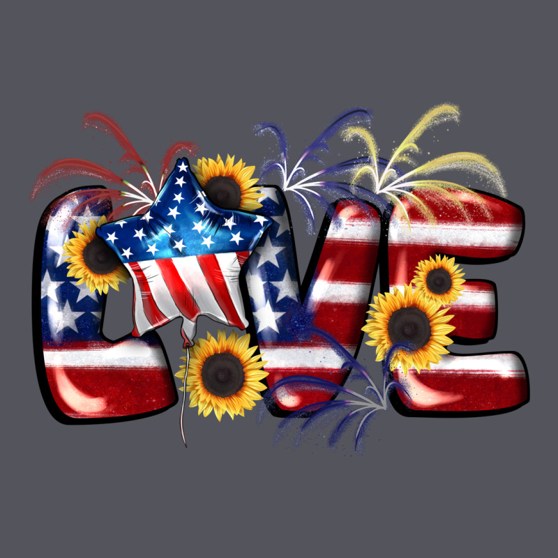 Love 4th Of July Vintage Hoodie by CowGirlArtShop | Teevron