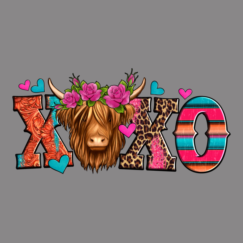 Xoxo Valentine's Day Highland Cow Vintage Tee by Jasminsmagicworld | Teevron