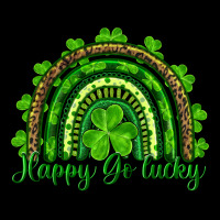 Saint Patricks Day Happy Go Lucky Rainbow Heavy Core Tee | Teevron