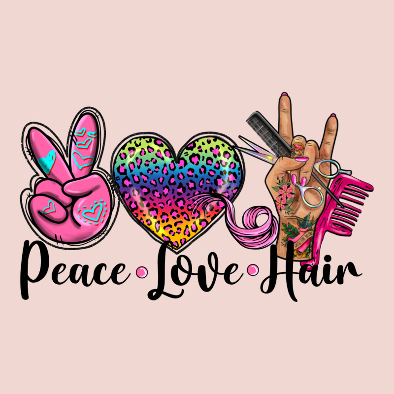 Peace Love Hair Premium Sweatshirt by BarkalooDesign | Teevron