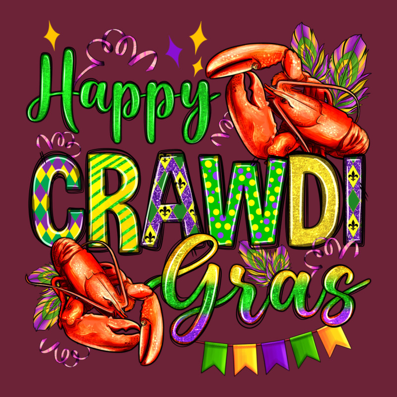 Happy Crawdi Gras Olivia Long Sleeve Tee by OliviaCreatesArt | Teevron
