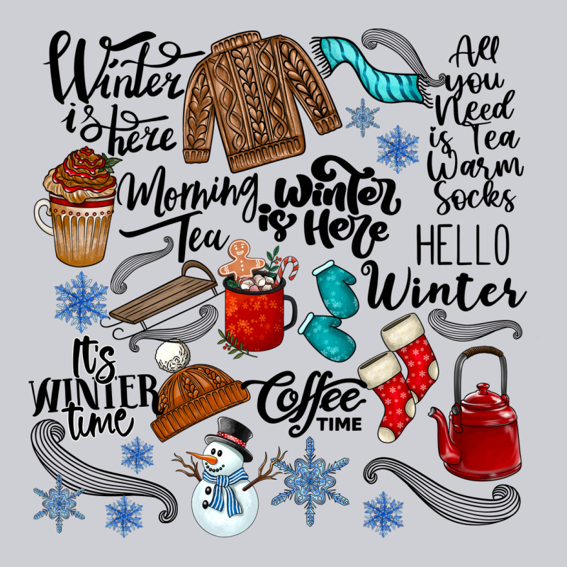 Winter Festive Essentials Heavyweight Sweatshirt by CowhideDigitalArt | Teevron