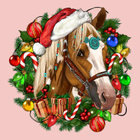 Horse Christmas Wreath Urban Heavy Tee | Teevron
