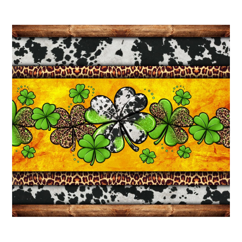 St Patricks Day Western Shamrock Premium Tee by Jasminsmagicworld | Teevron