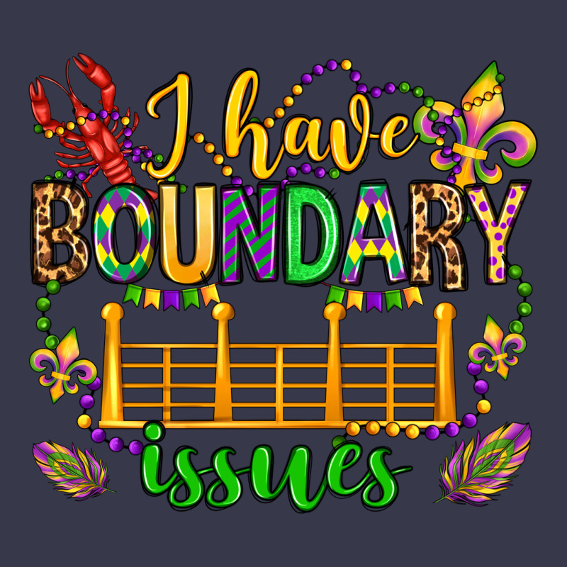 ı Have Boundary Issues Mardi Gras Olivia Long Sleeve Tee by OliviaCreatesArt | Teevron