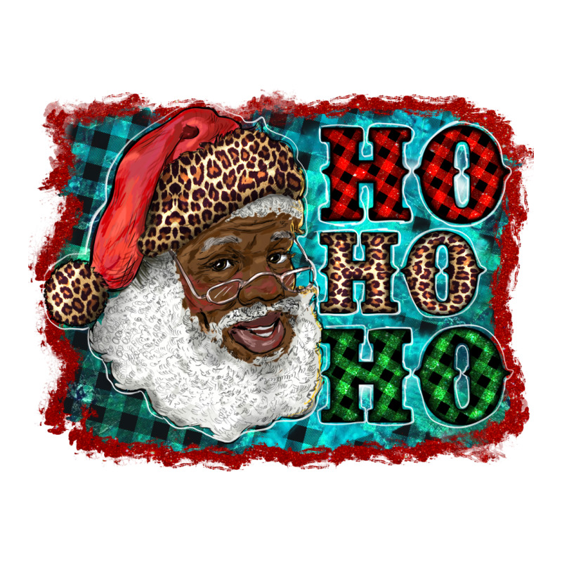 African American Santa Ho Ho Ho Urban Heavy Tee by RanaPortraitStore | Teevron