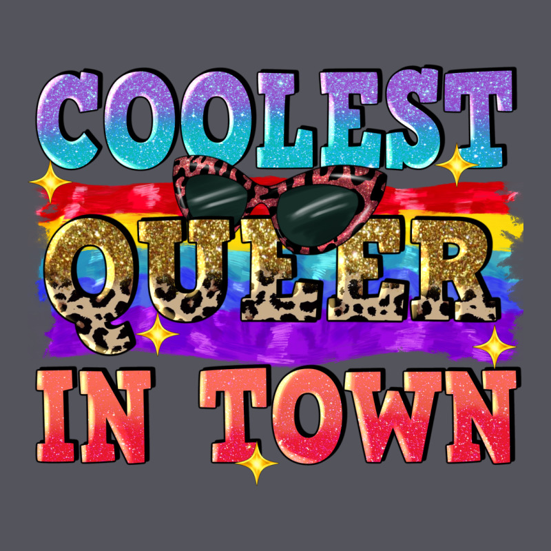 Coolest Queer In Town Vintage Hoodie by CowGirlArtShop | Teevron