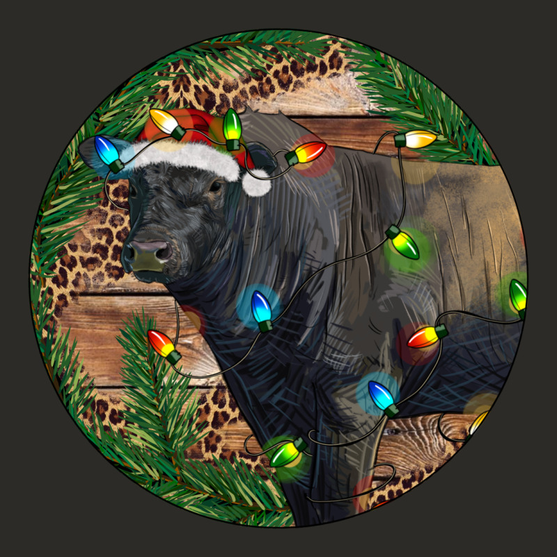Black Angus Bull With Christmas Lights Heavy Core Tee by RanaPortraitStore | Teevron