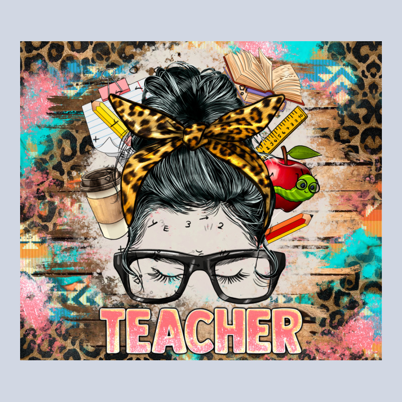 Teacher Messy Bun Tumbler Premium Sweatshirt by BarkalooDesign | Teevron