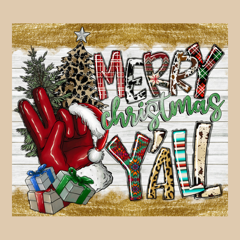 Merry Christmas Y'all Heavyweight Sweatshirt by CowhideDigitalArt | Teevron