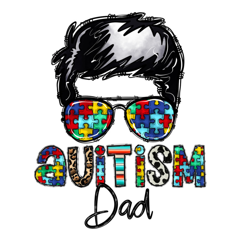 Autism Dad Zipper Hoodie by CowhideDigitalArt | Teevron