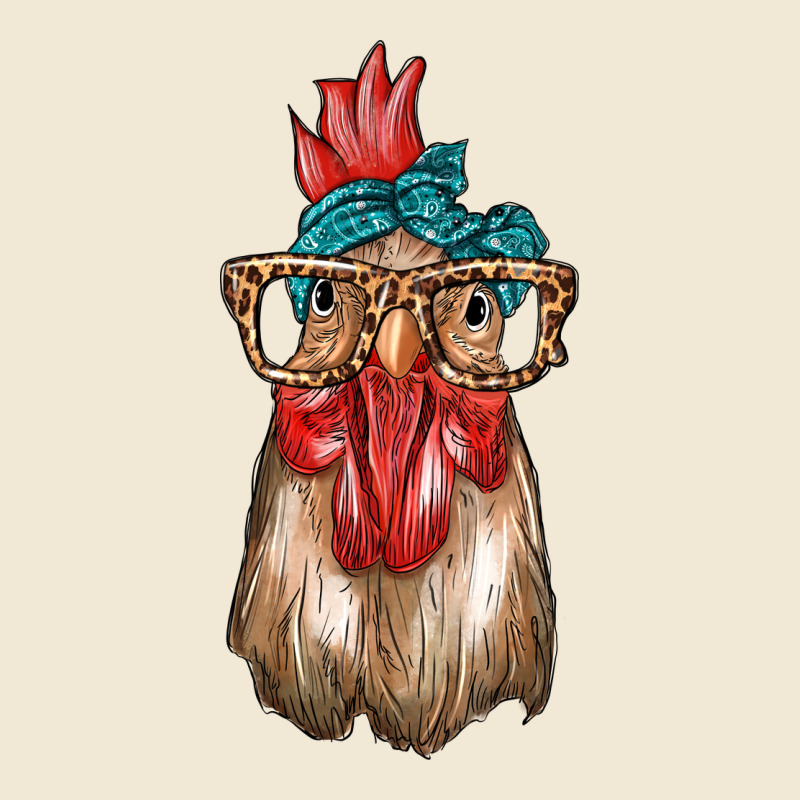 Chicken With Bandana And Leopard Ladies Tee by texasbilliewilder | Teevron