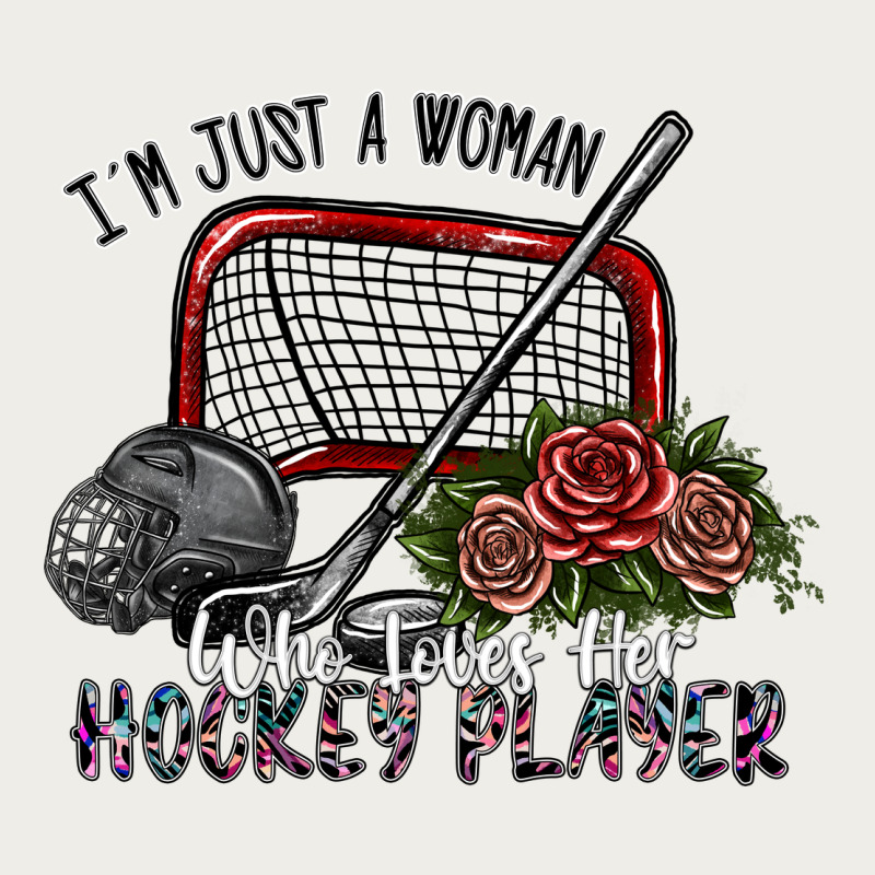 I'm Just A Woman Who Loves Her Hockey Player Zipper Hoodie by SublimationCraftShop | Teevron