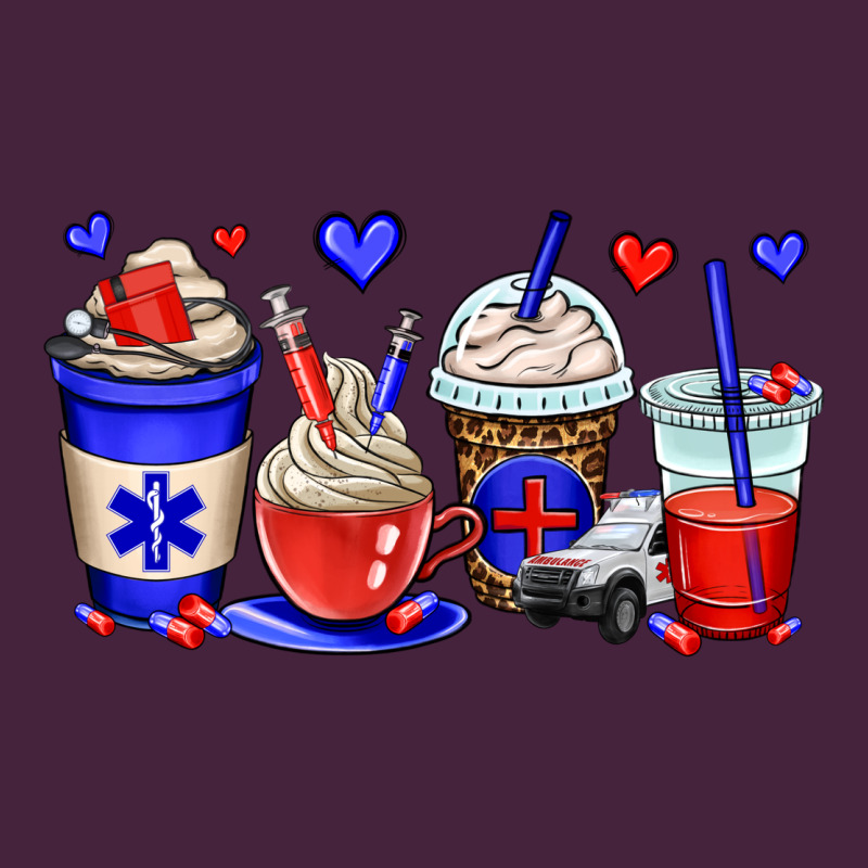Emt Emergency Medical Technician Coffee Cups Long Sleeve Tee by OliviaCreatesArt | Teevron