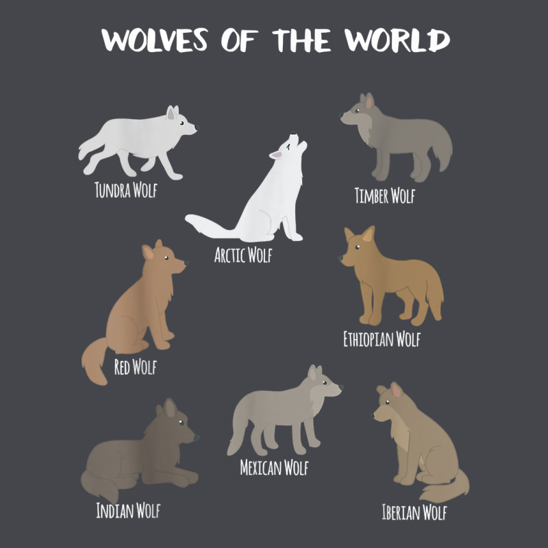 Wolves Of The World Educational Wolf Gift Long Sleeve Tee by trangStudio | Teevron