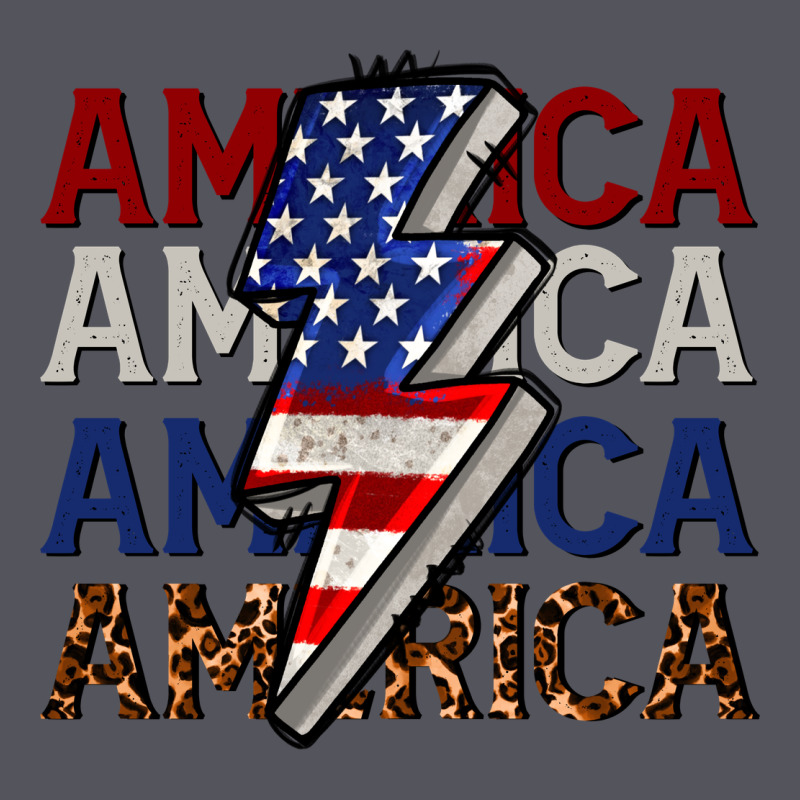 America With Lightning Bold Vintage Hoodie by CowGirlArtShop | Teevron