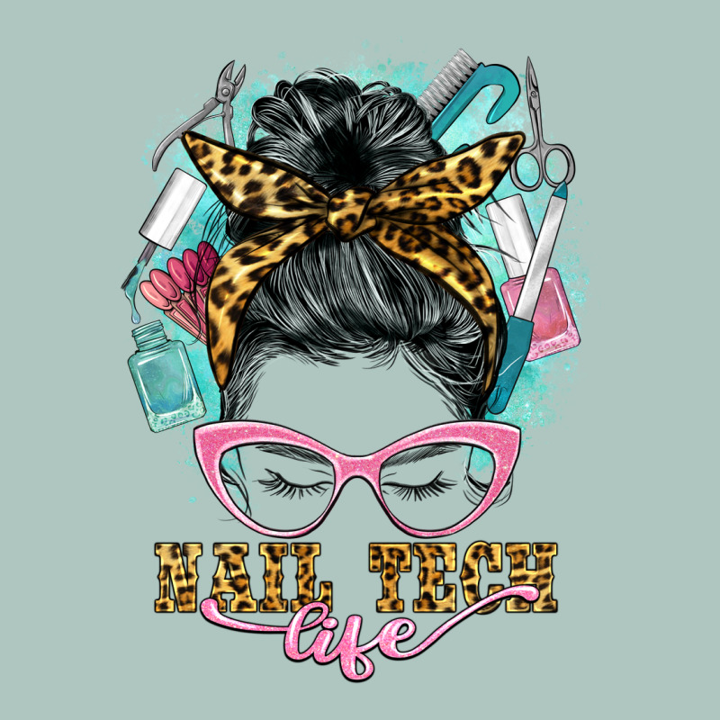 Nail Tech Life Messy Bun Premium Sweatshirt by BarkalooDesign | Teevron