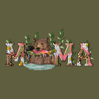 Mama With Bear And Daisy Vintage Tee | Teevron