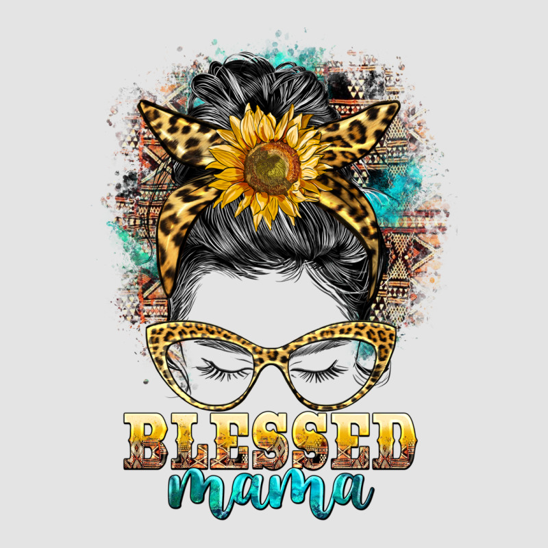 Blessed Mama Messy Bun Premium Sweatshirt by BarkalooDesign | Teevron