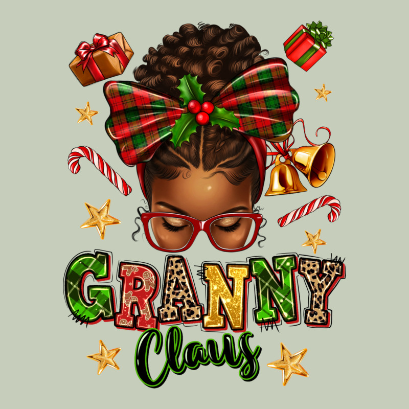 Granny Claus Afro Messy Bun Classic Tee by texasbilliewilder | Teevron