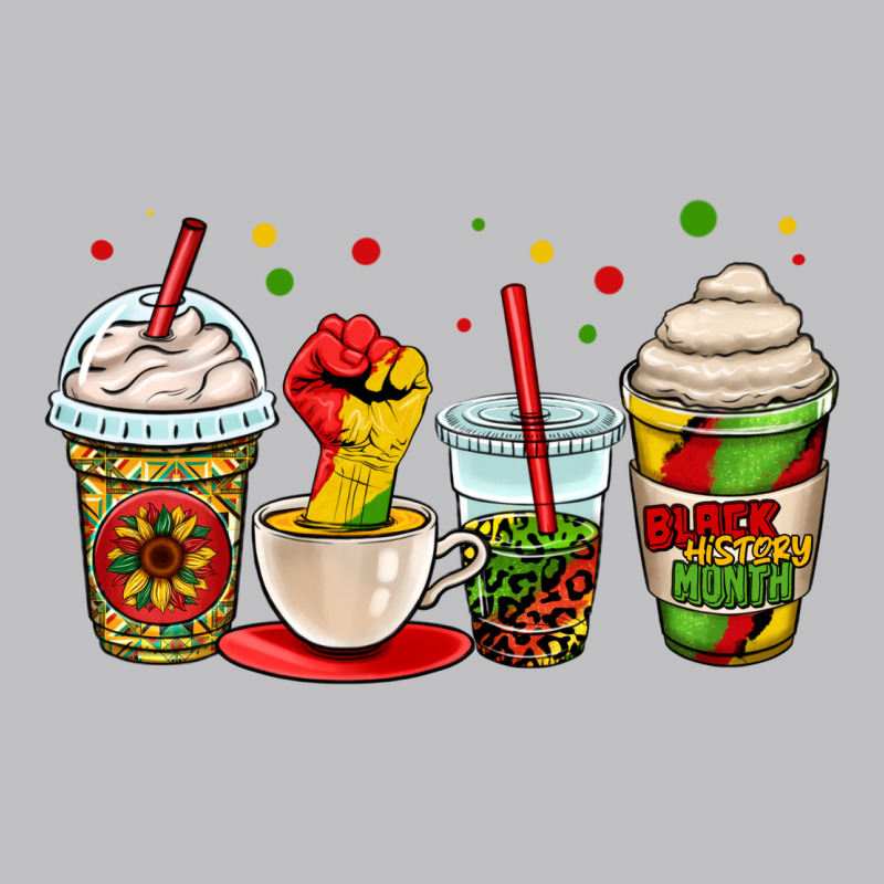 Juneteenth Bhm Coffee Cups Long Sleeve Tee by OliviaCreatesArt | Teevron