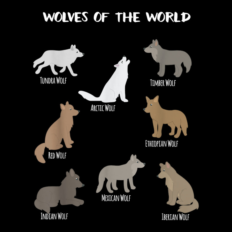 Wolves Of The World Educational Wolf Gift Premium Sweatshirt by trangStudio | Teevron