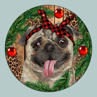 Christmas Pug With Leopard Heavy Core Tee | Teevron