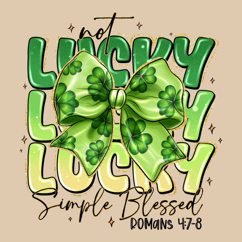Not Lucky Simply Blessed Heavyweight Sweatshirt by CowhideDigitalArt | Teevron