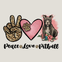 Peace Love Pitbull Heavy Core Tee | Teevron
