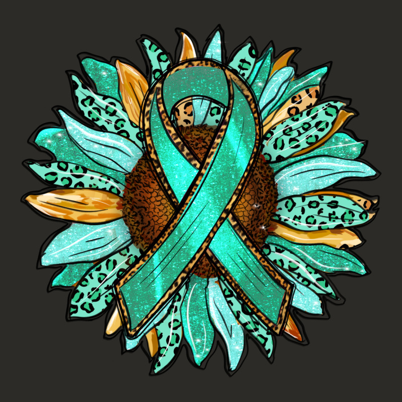 Ovarian Liver Cancer Awareness Sunflower Heavy Core Tee by RanaPortraitStore | Teevron