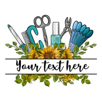 customize nail tools with sunflower preview | Teevron